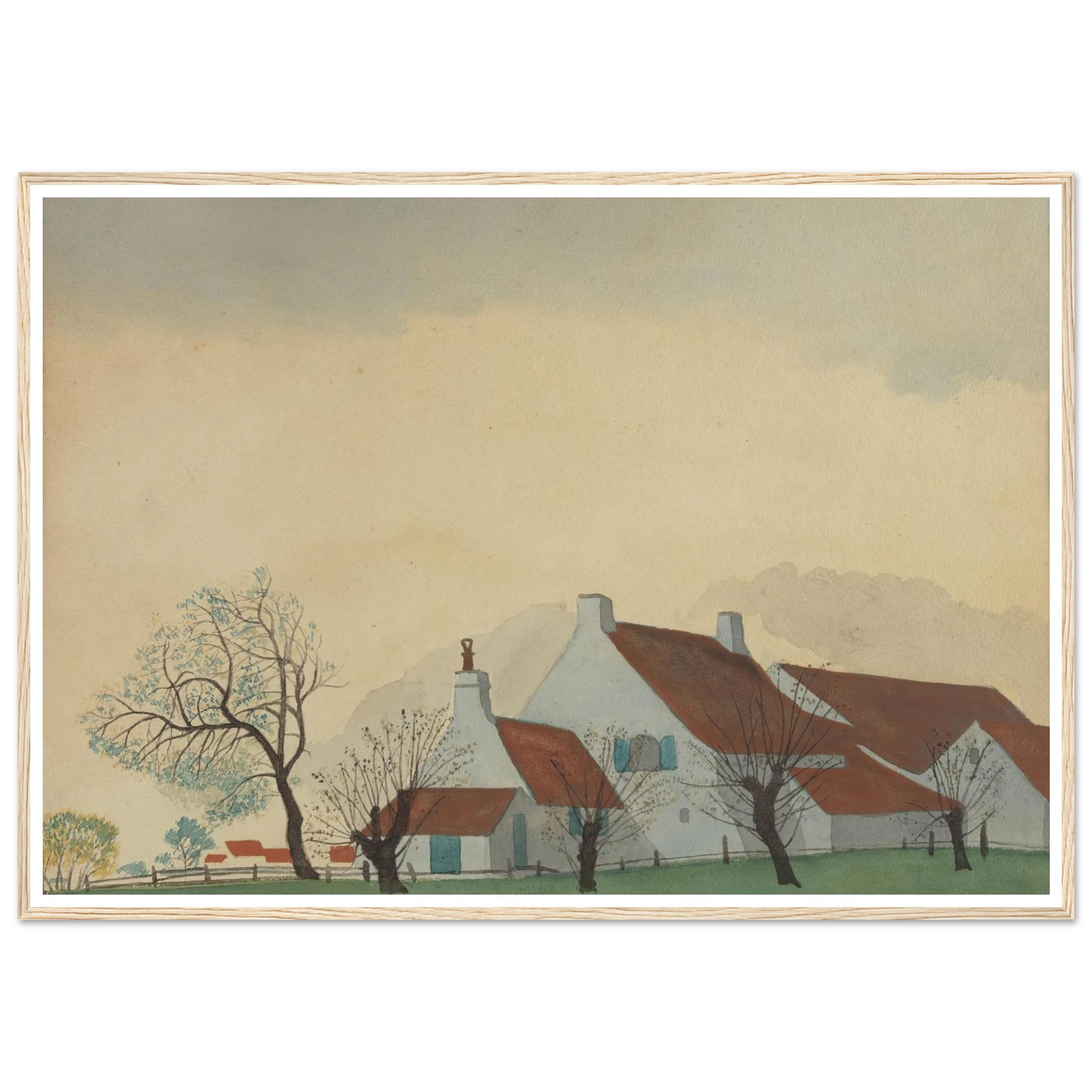 Landschap met hoeve (1930) Art Print | Leon Spilliaert-Quipham Collections
