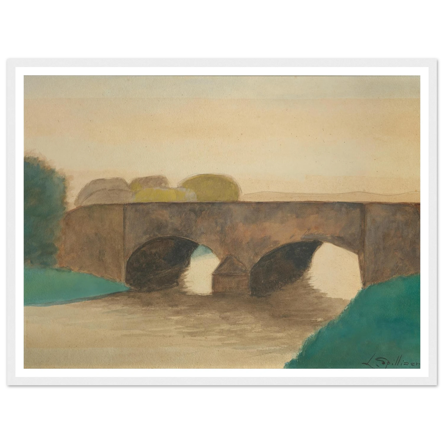 Brug (1930) Art Print | Leon Spilliaert-Quipham Collections