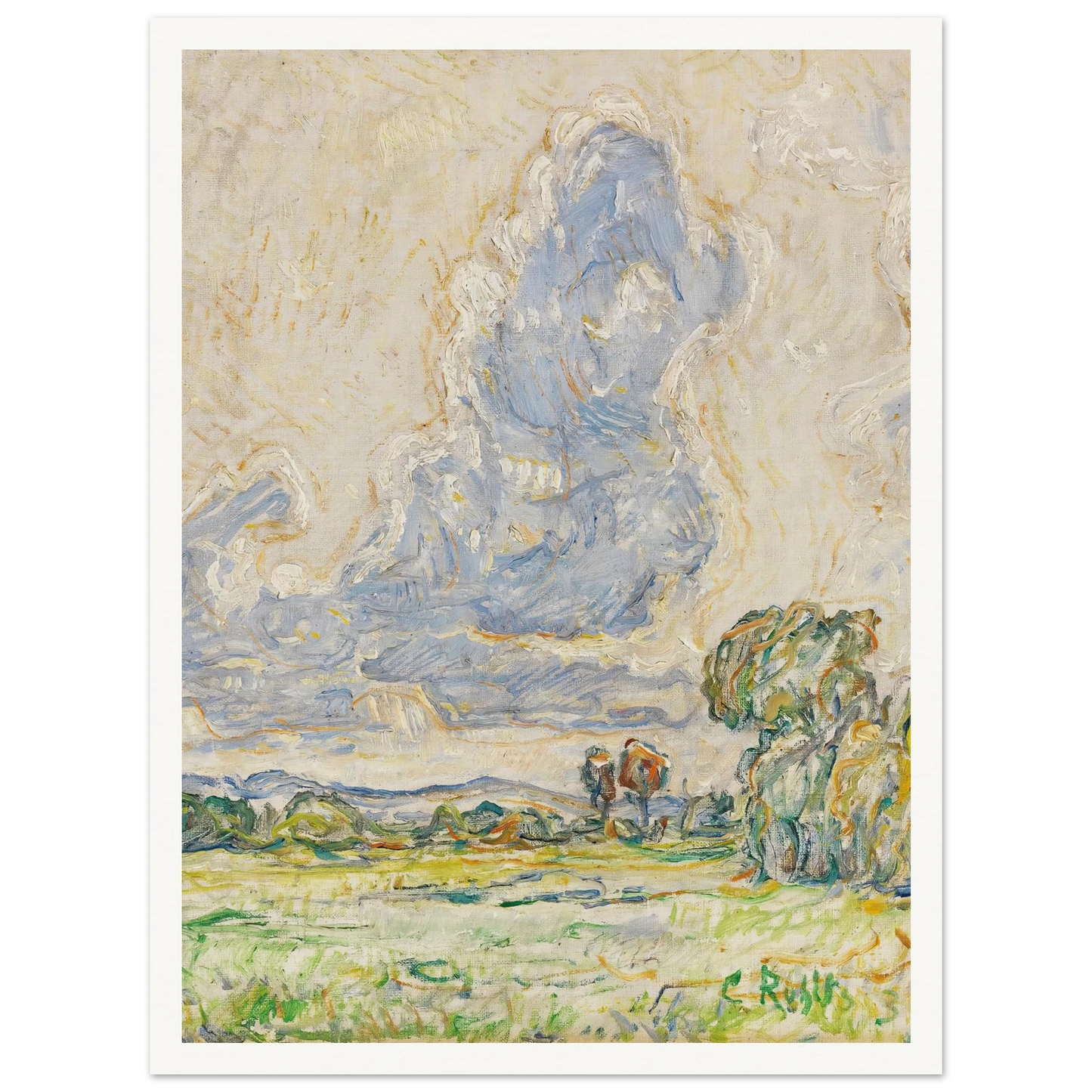 Landschaft (1903) Art Print | Christian Rohlfs-Quipham Collections