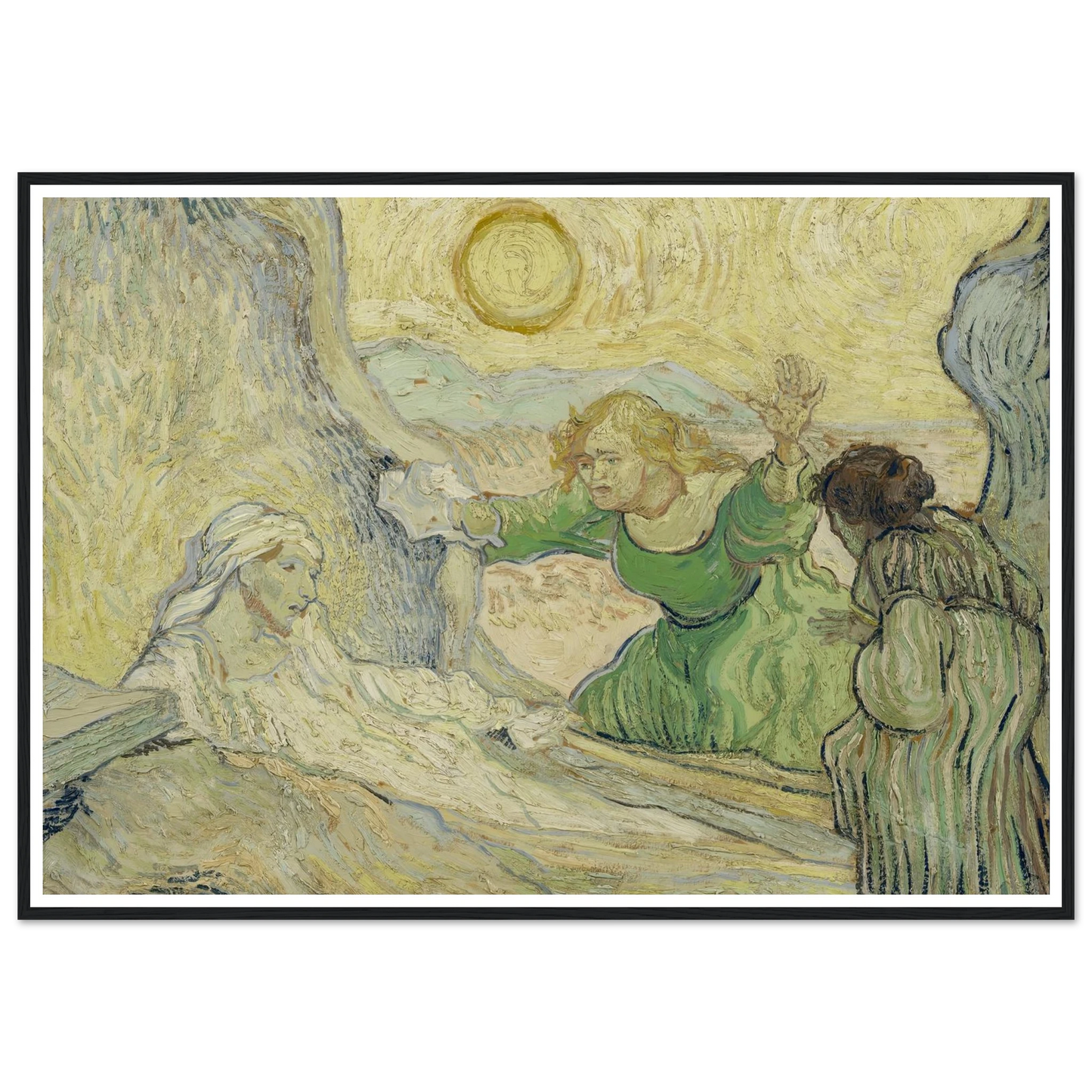 The raising of Lazarus (after Rembrandt) Art Print | Vincent van Gogh-Quipham Collections