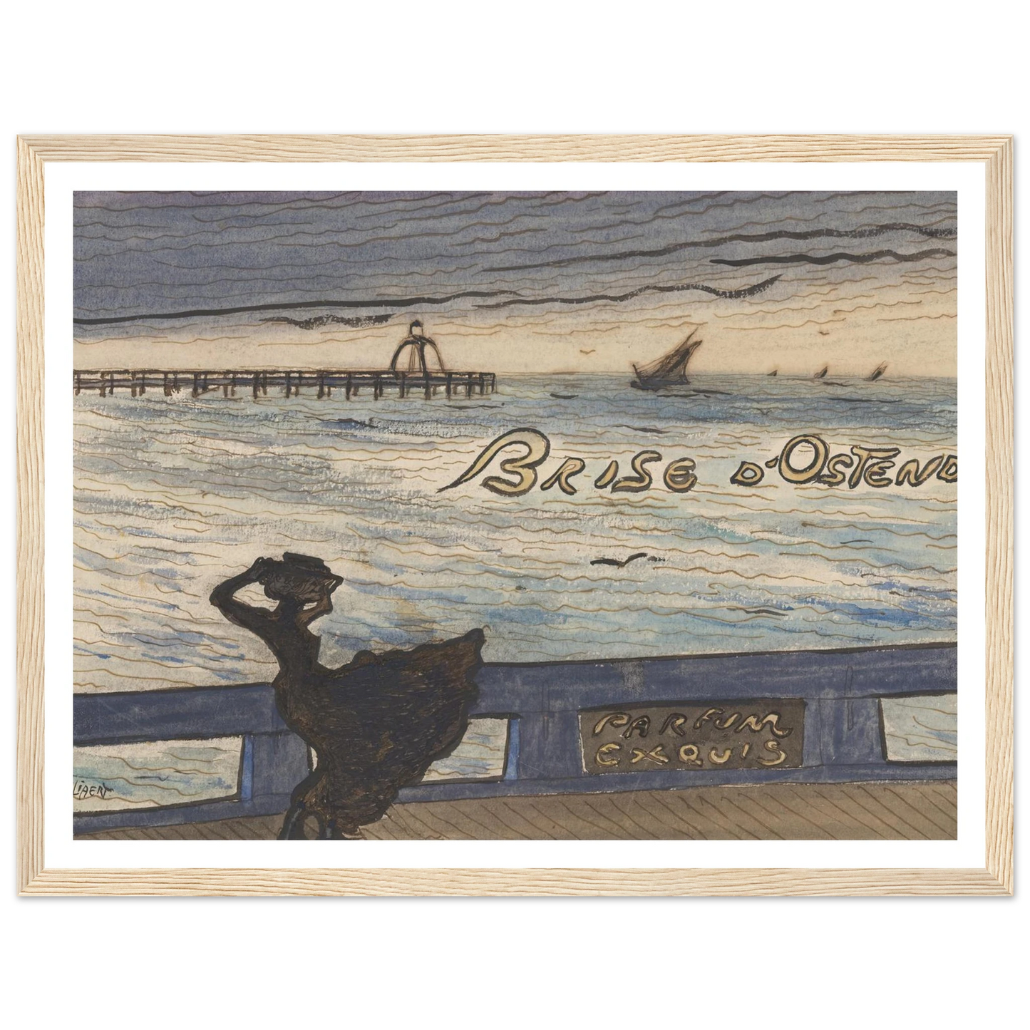 Brise d’Ostende. Parfum exquis (1900-1901) Art Print | Leon Spilliaert-Quipham Collections