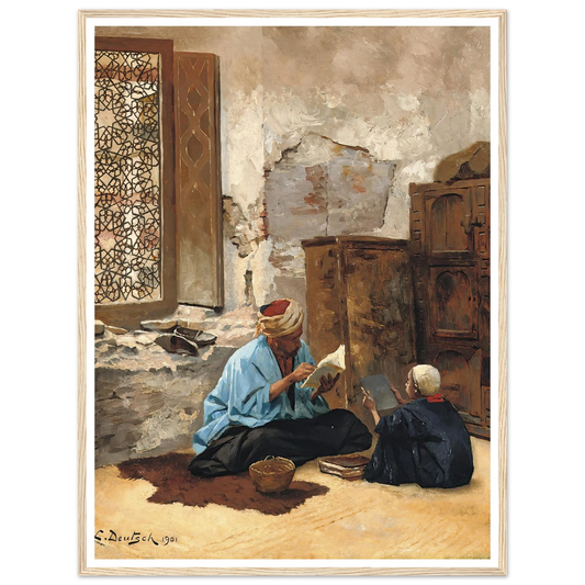 The Lesson (1901) Art Print | Ludwig Deutsch-Quipham Collections
