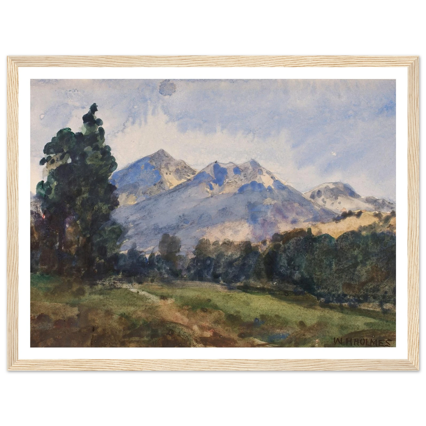 Wyoming Foot Hills (1921) Art Print | William Henry Holmes-Quipham Collections