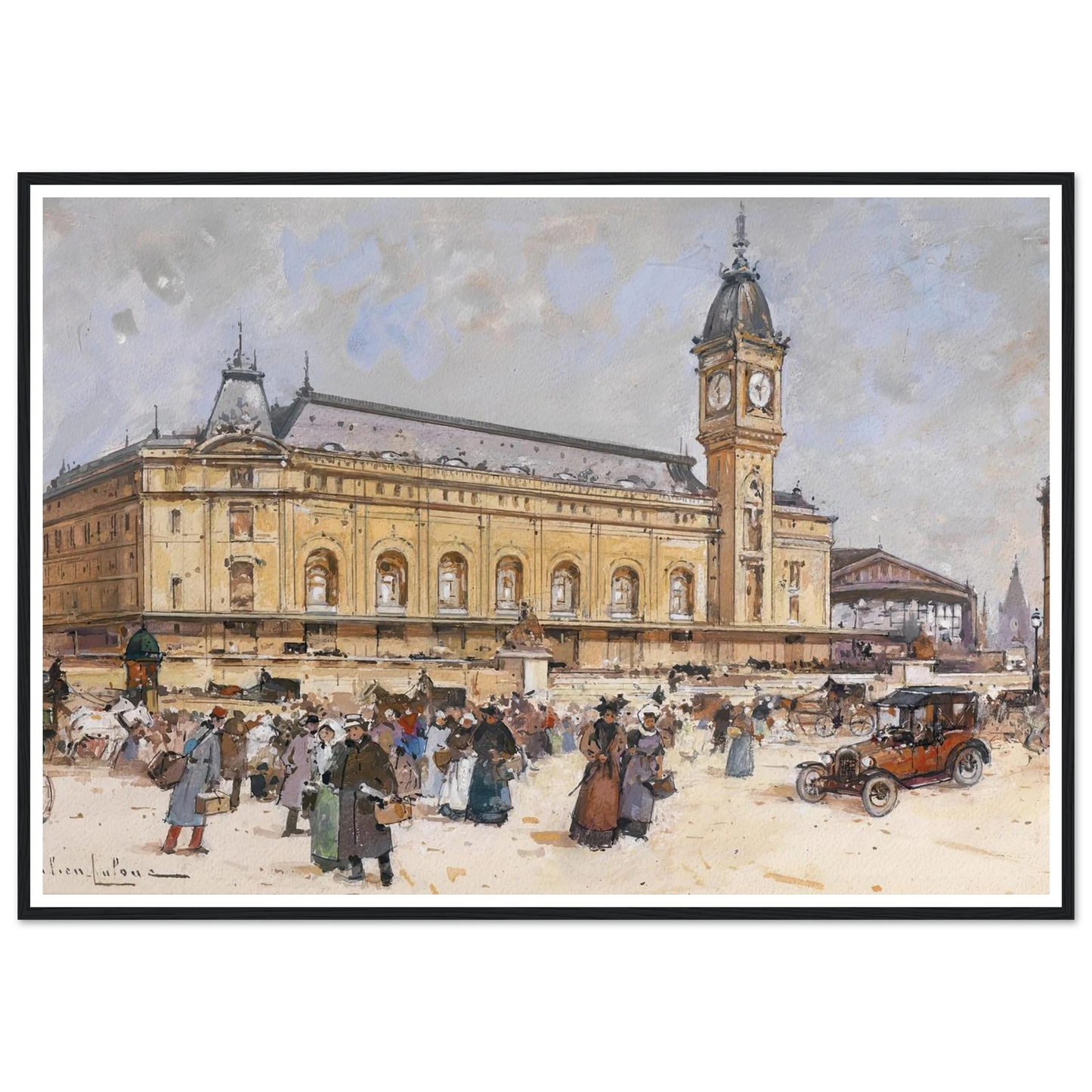 Gare de Lyon Art Print | Eugene Galien Laloue-Quipham Collections