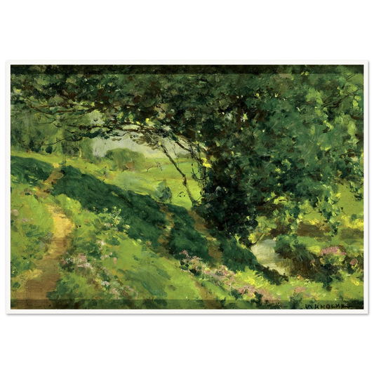 Original Sketch Of ‘the Wanderlusters’ Rest’ (ca. 1915) Art Print | William Henry Holmes-Quipham Collections