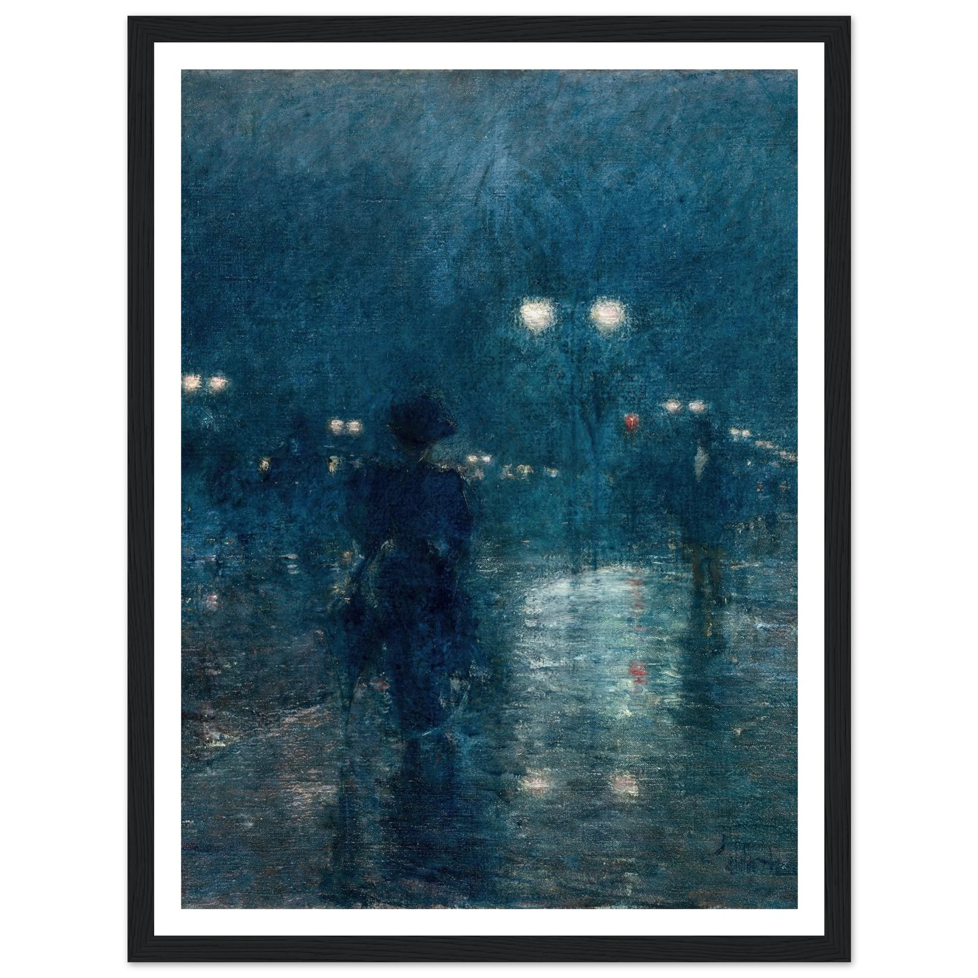 Fifth Avenue Nocturne (c. 1895) Art Print | Childe Hassam-Quipham Collections