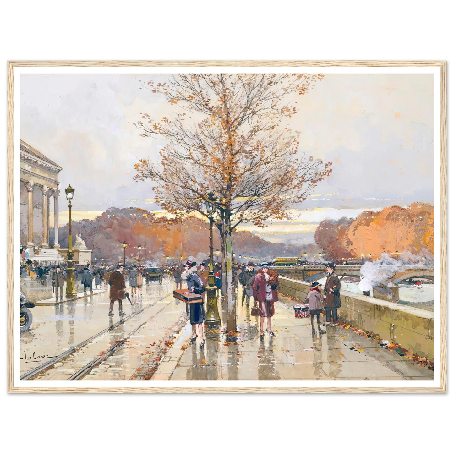 L’assemblée Nationale Et Le Pont De La Concorde Art Print | Eugene Galien Laloue-Quipham Collections