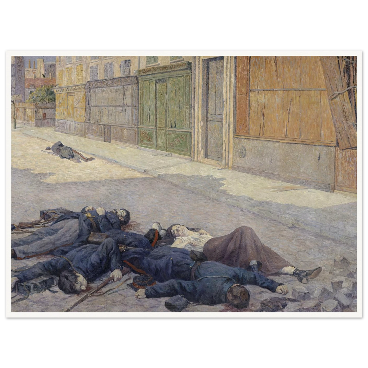 A Street in Paris in May 1871 (between 1903 and 1906) Art Print | Maximilien Luce-Quipham Collections