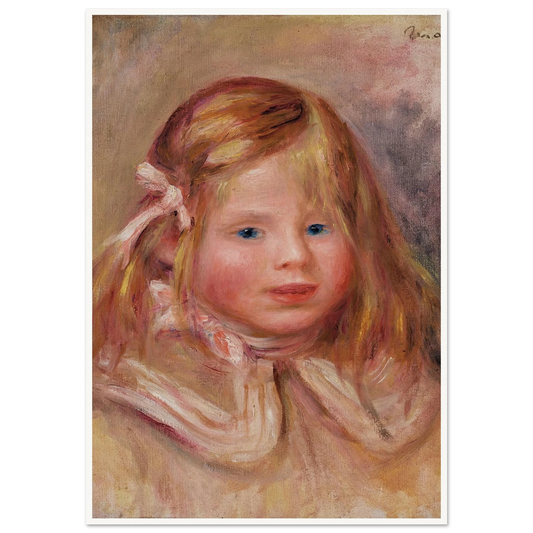 Coco au ruban rose (circa 1905) Art Print | Pierre Auguste Renoir-Quipham Collections