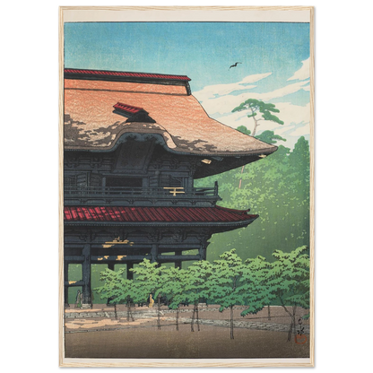 Kamakura Kenchoji (Kenchoji Temple in Kamakura) (1933) Art Print | Kawase Hasui-Quipham Collections