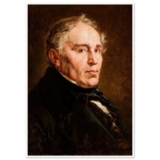 Portrait of Franciszek Matejko, Artist’s Father. (1877) Art Print | Jan Matejko-Quipham Collections