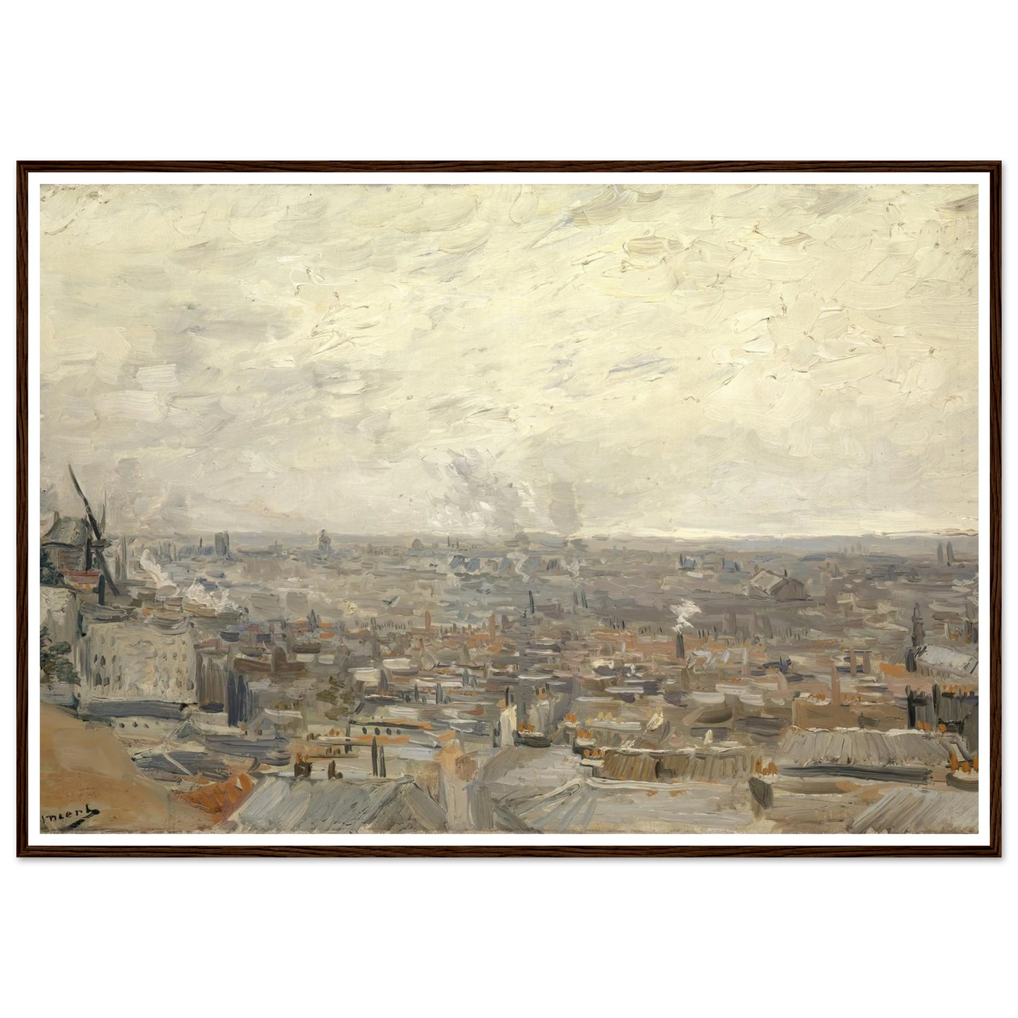 View from Montmartre (1886) Art Print | Vincent van Gogh-Quipham Collections