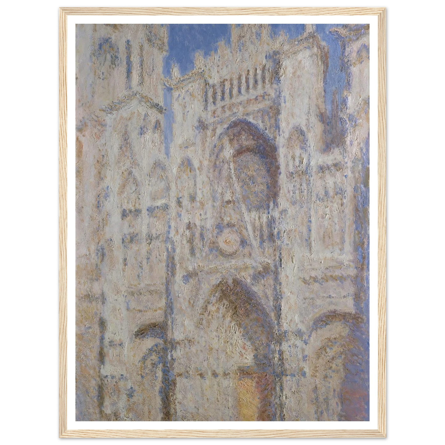 Rouen Cathedral; The Portal (Sunlight) (1894) Art Print | Claude Monet-Quipham Collections