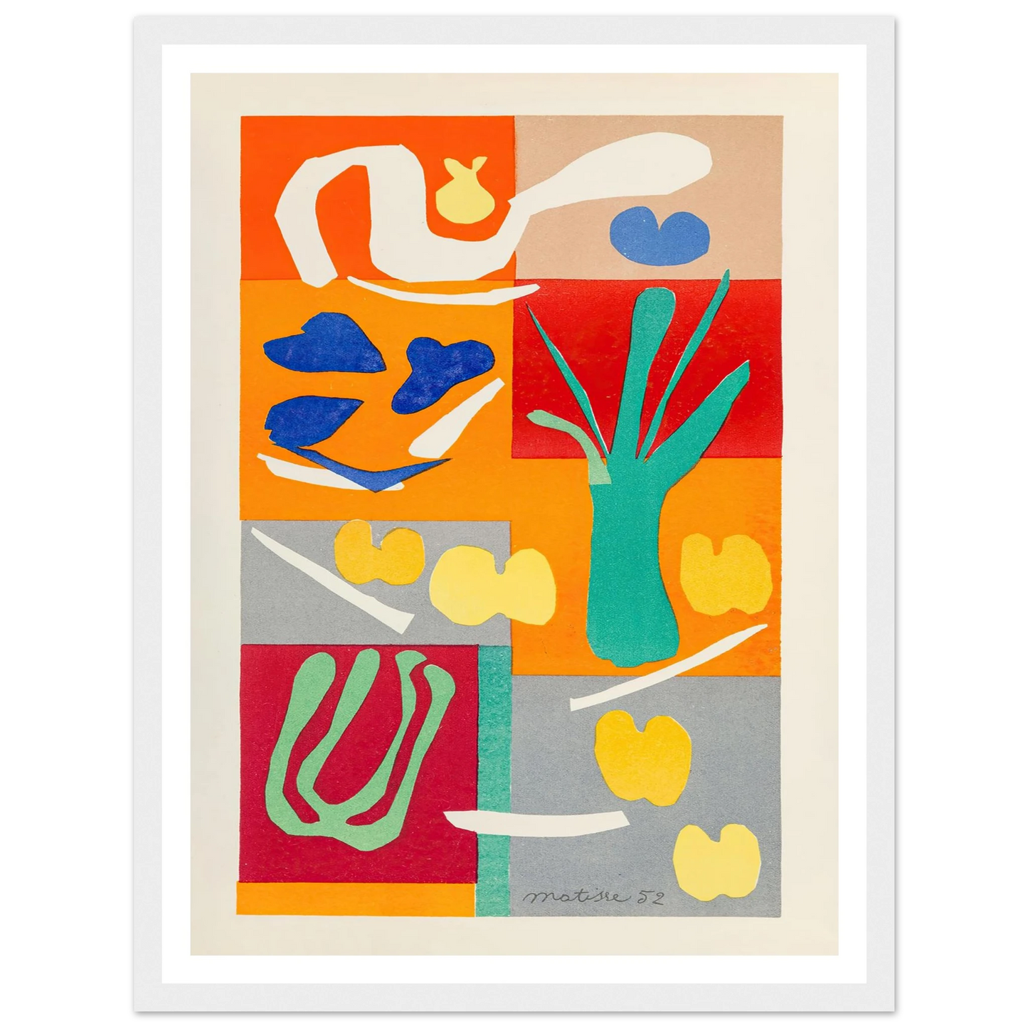 Végétaux (1952) Art Print | Henri Matisse-Quipham Collections