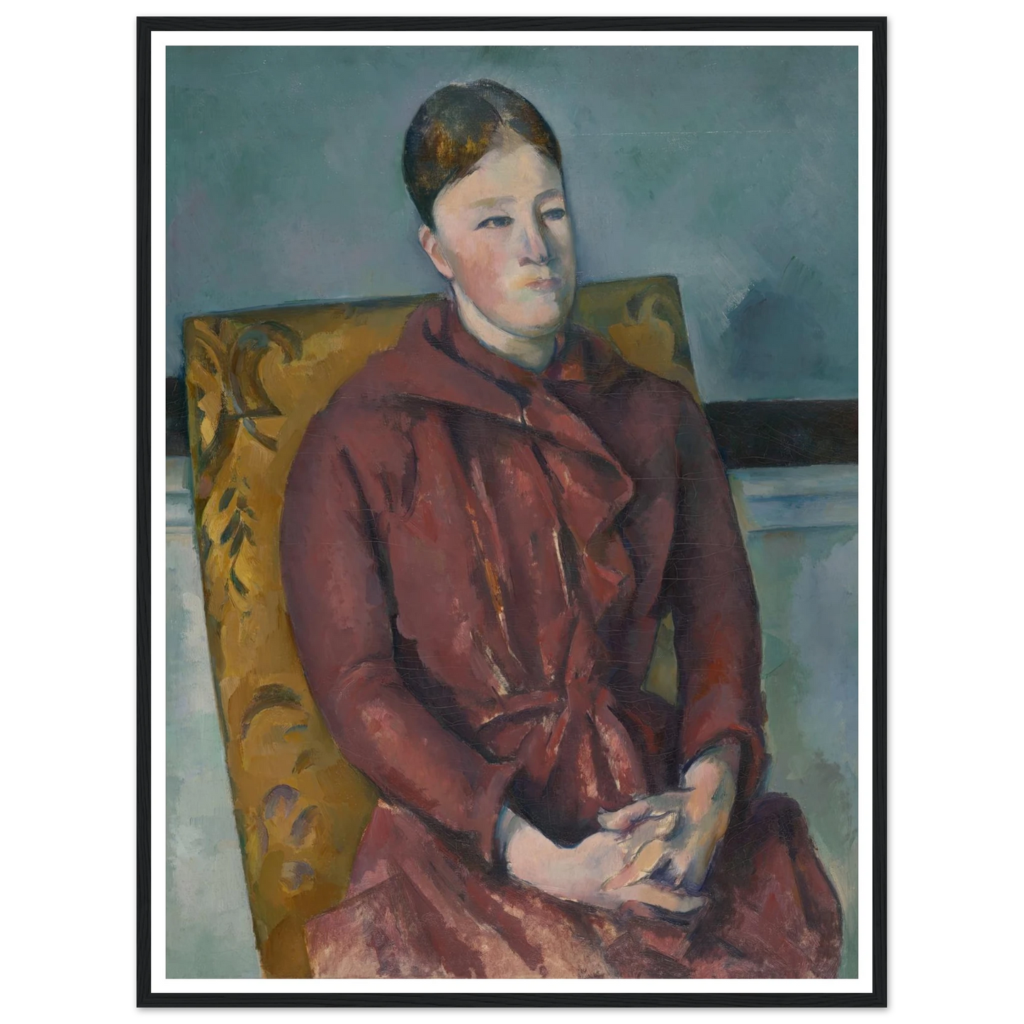 Madame Cézanne in a Yellow Chair (1888-90) Art Print | Paul Cezanne-Quipham Collections