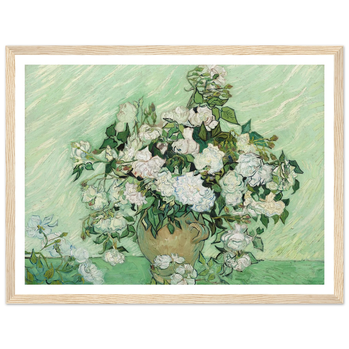 Roses (1890) Art Print | Vincent van Gogh-Quipham Collections
