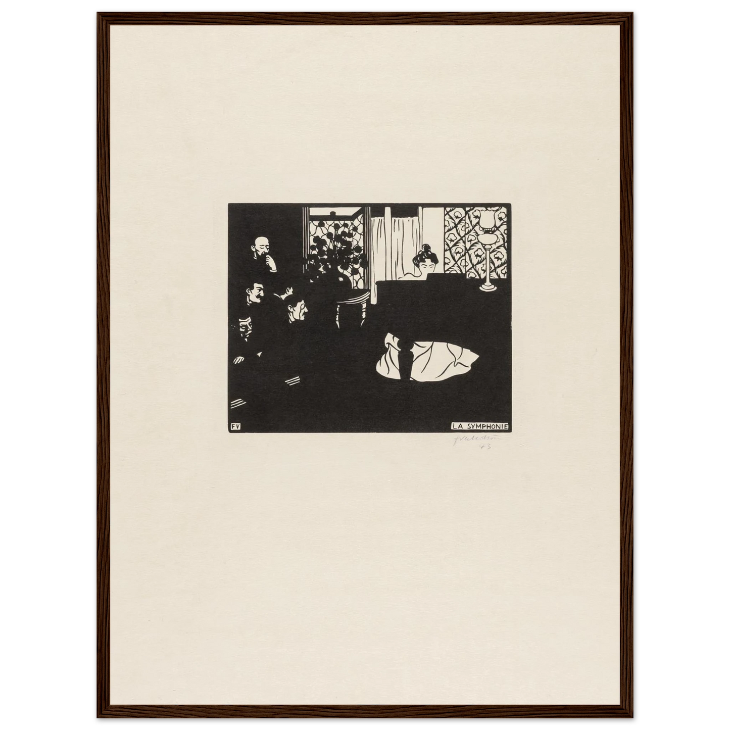The Symphony (1897) Art Print | Felix Vallotton-Quipham Collections