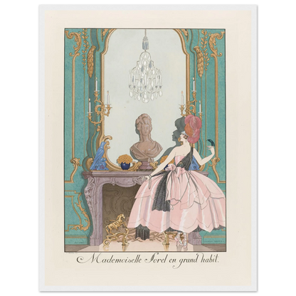 Mademoiselle Sorel en grand habit (1924) Art Print | George Barbier-Quipham Collections