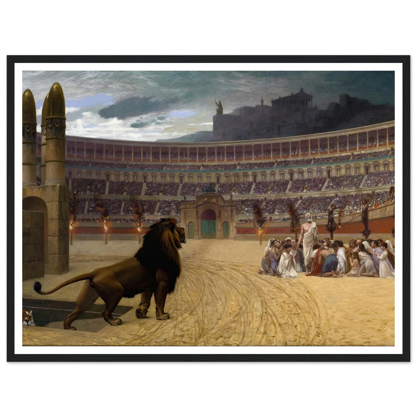 The Christian Martyrs’ Last Prayer (1863-1883) Art Print | Jean Leon Gerome-Quipham Collections