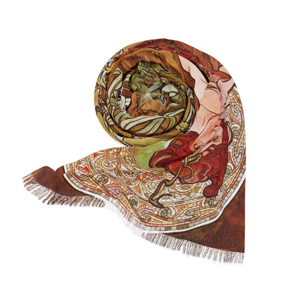 L'Emeraude | Alphonse Mucha Scarf – Art Nouveau Scarf-Quipham Collections