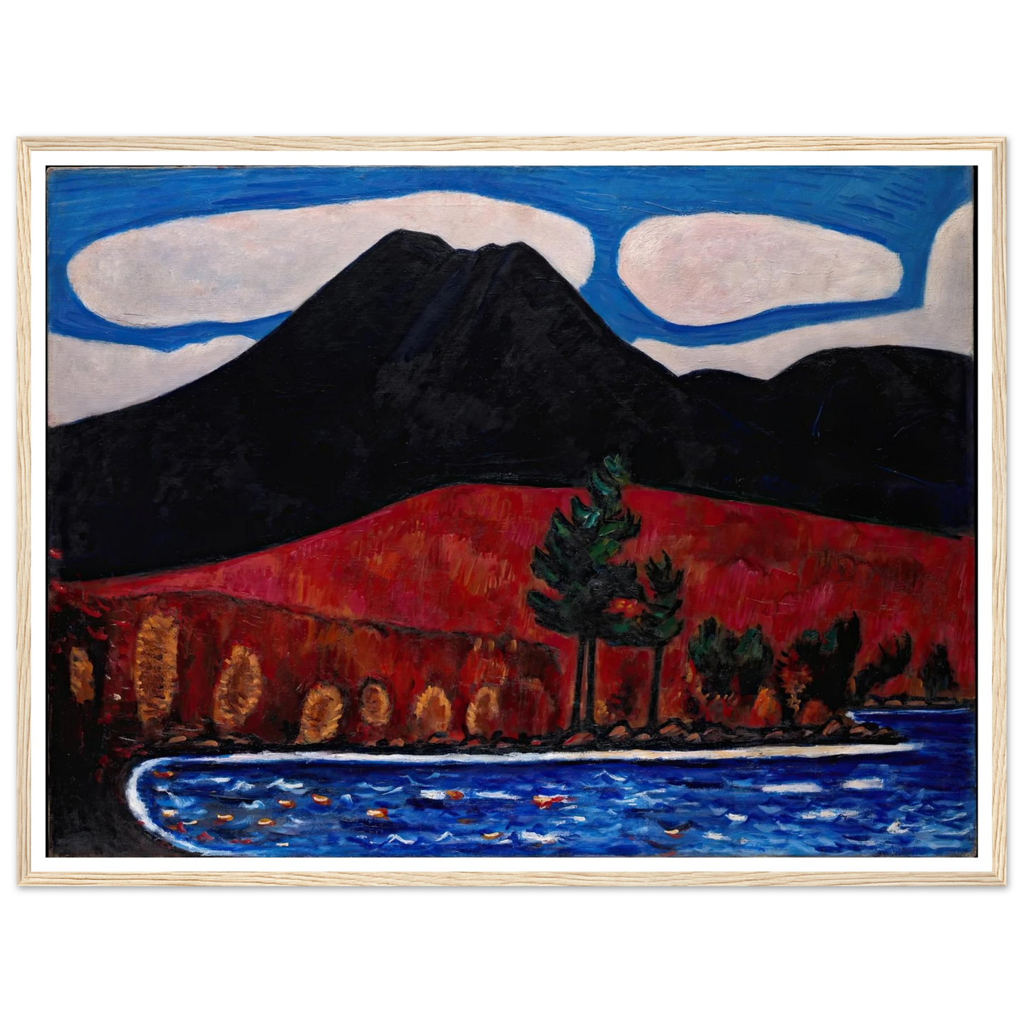 Mt. Katahdin (Maine), Autumn (1939–40) Art Print | Marsden Hartley-Quipham Collections