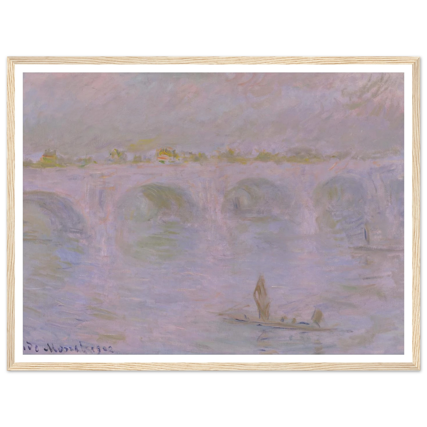 Waterloo Bridge in London (1902) Art Print | Claude Monet-Quipham Collections