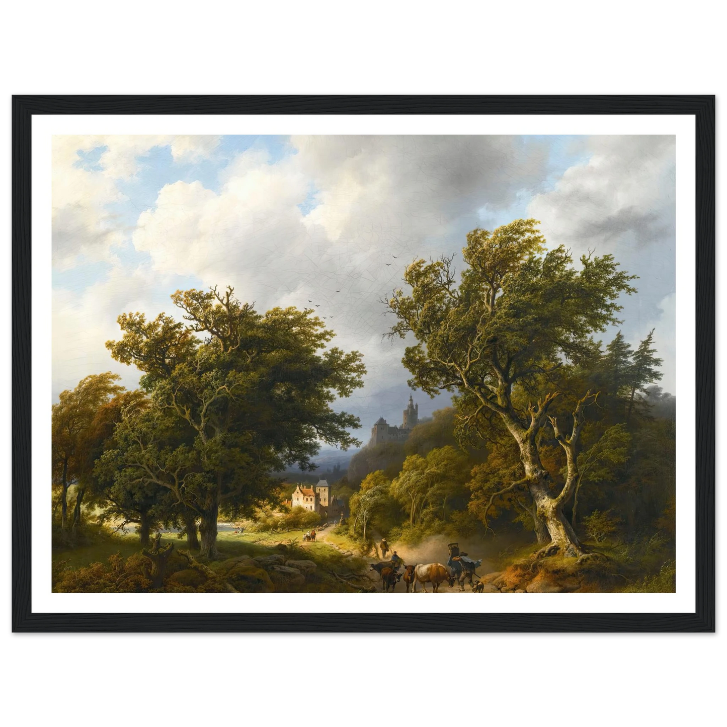 The gust of wind (1855) Art Print | Barend Cornelis Koekkoek-Quipham Collections