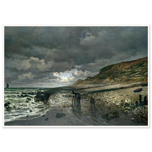 La Pointe de la Hève at Low Tide (1865) Art Print | Claude Monet-Quipham Collections