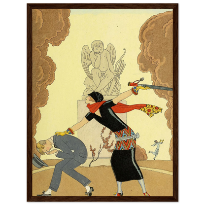 Falbalas et fanfreluches, La Colère (1925) Art Print | George Barbier-Quipham Collections