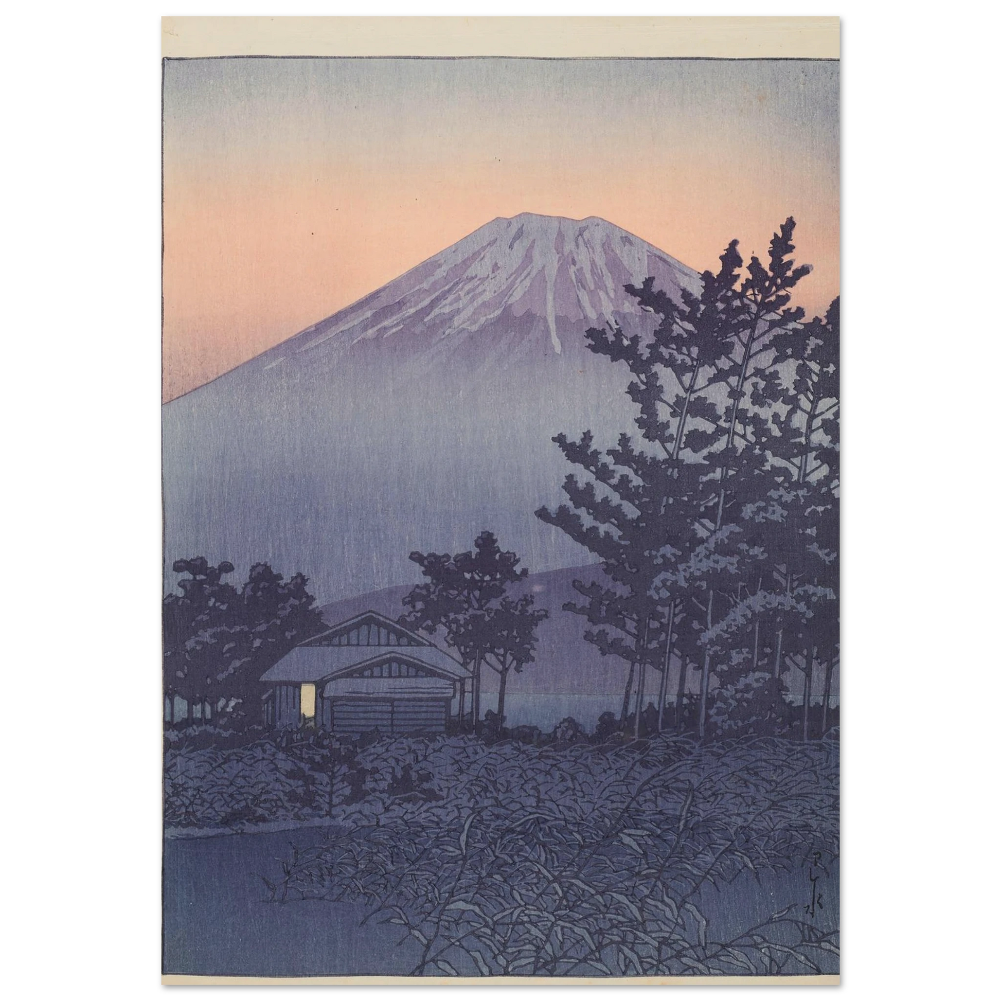 Yamanakako (Lake Yamanaka) (1936) Art Print | Kawase Hasui-Quipham Collections