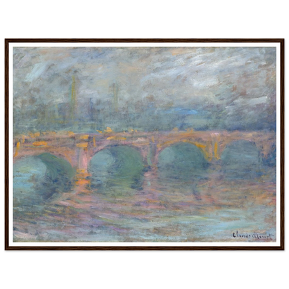 Waterloo Bridge, London at Sunset (1904) Art Print | Claude Monet-Quipham Collections