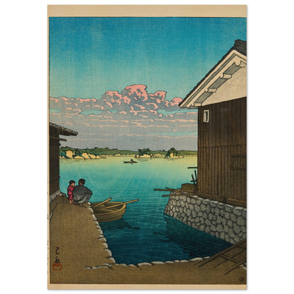 Hizen Yobuko no asa (Morning in Yobuko, Hizen) (1948) Art Print | Kawase Hasui-Quipham Collections