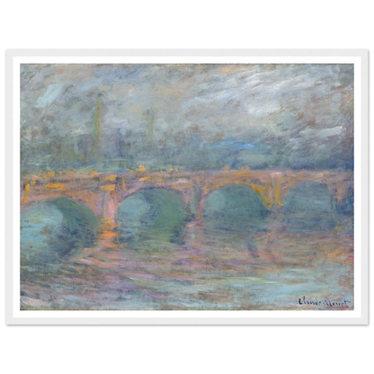 Waterloo Bridge, London at Sunset (1904) Art Print | Claude Monet-Quipham Collections