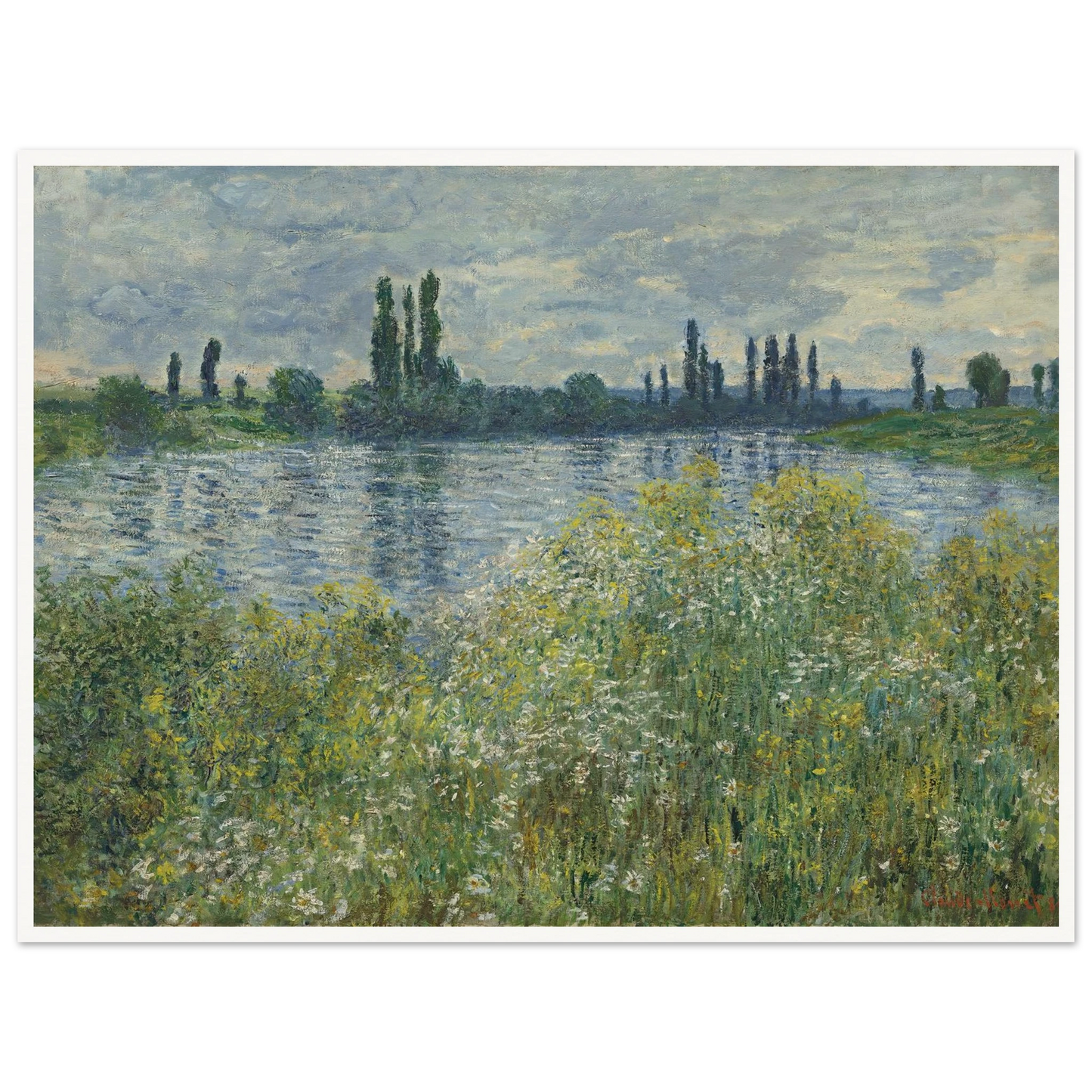 Banks of the Seine,Vétheuil (1880) Art Print | Claude Monet-Quipham Collections