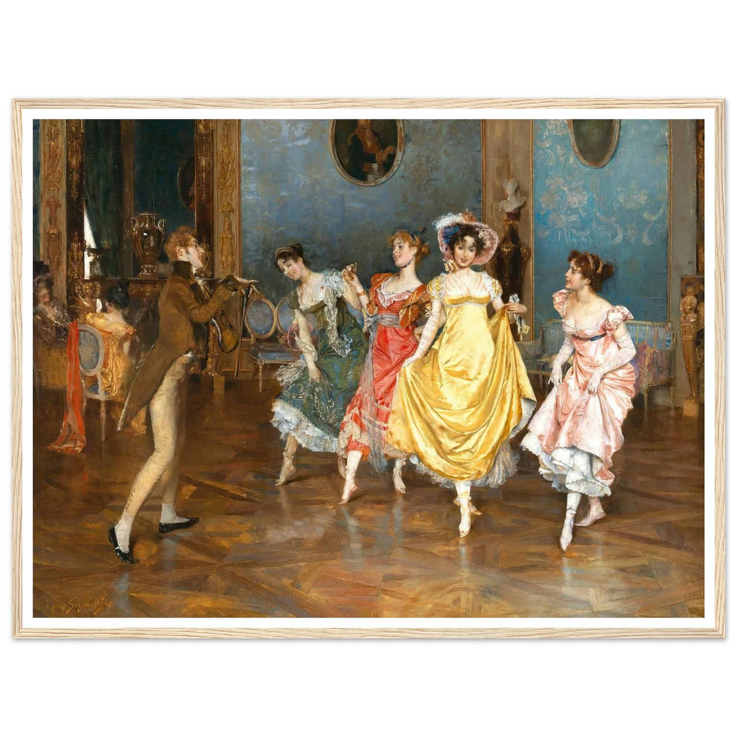 A Dance Rehearsal Art Print | Leopold Schmutzler-Quipham Collections
