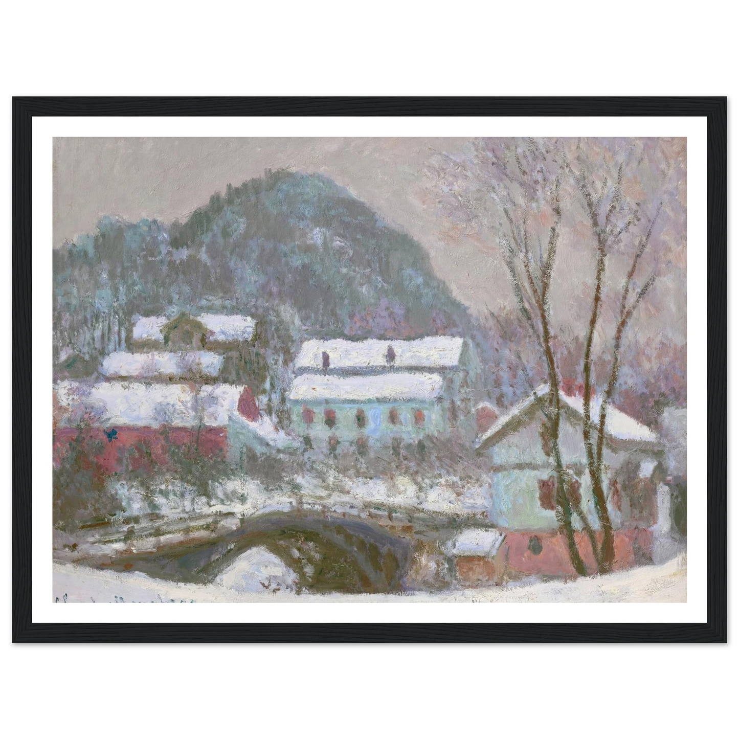Sandviken, Norvège, effet de neige (1895) Art Print | Claude Monet-Quipham Collections