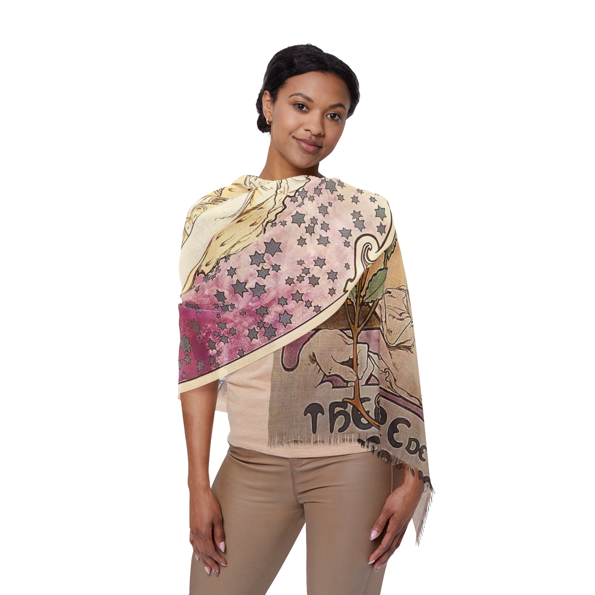 La Dame Aux Camelias | Alphonse Mucha Scarf – Art Nouveau Scarf-Quipham Collections