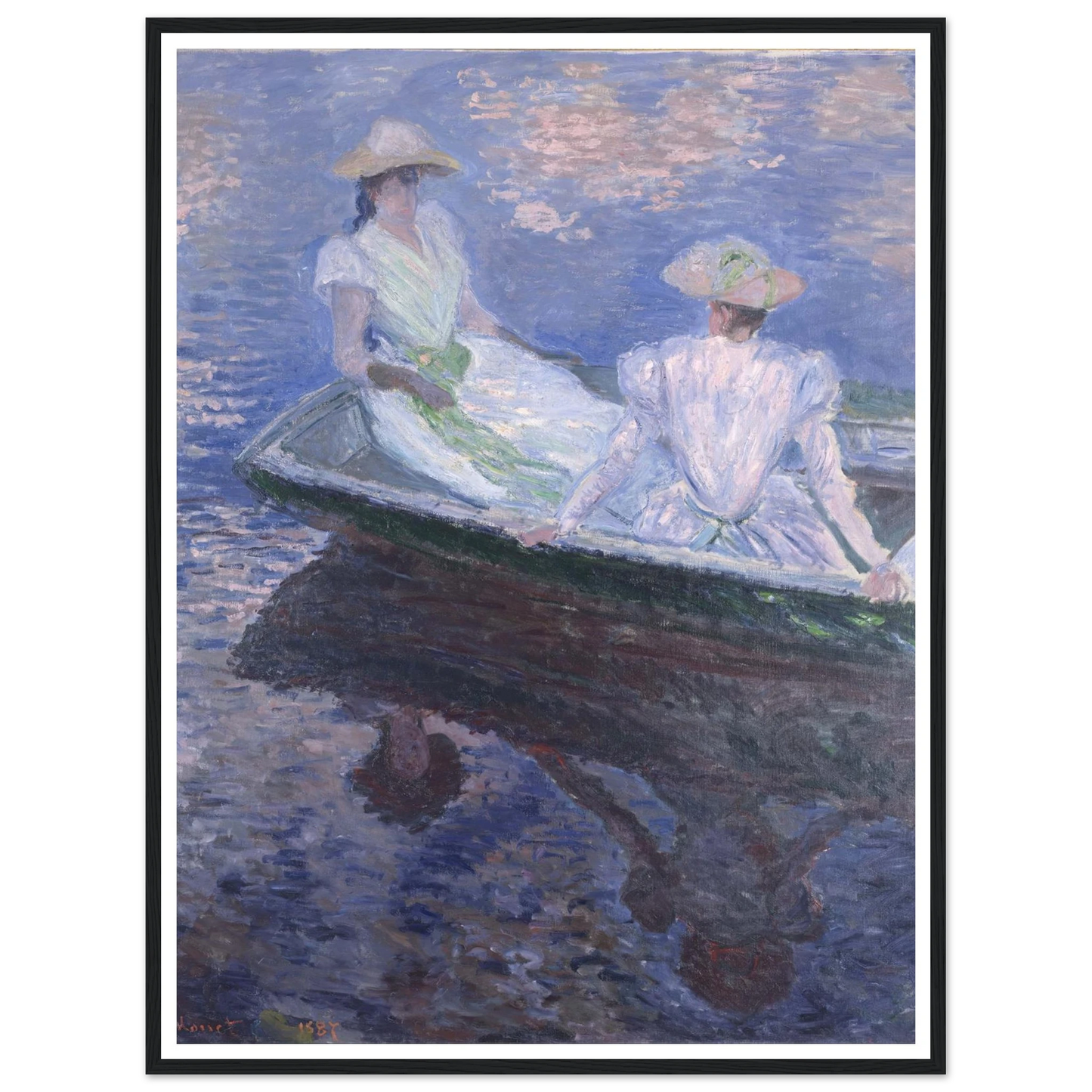 On The Boat Art Print | Claude Monet-Quipham Collections