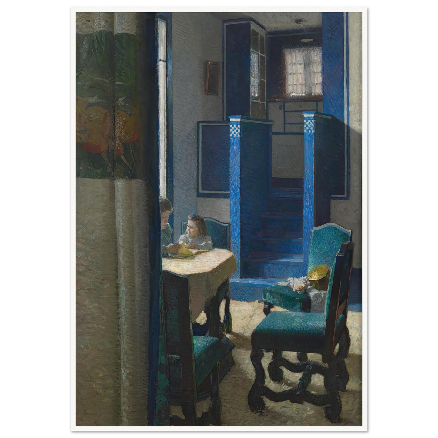 Salon im Haus auf der Hohen Warte (1903) Art Print | Carl Moll-Quipham Collections