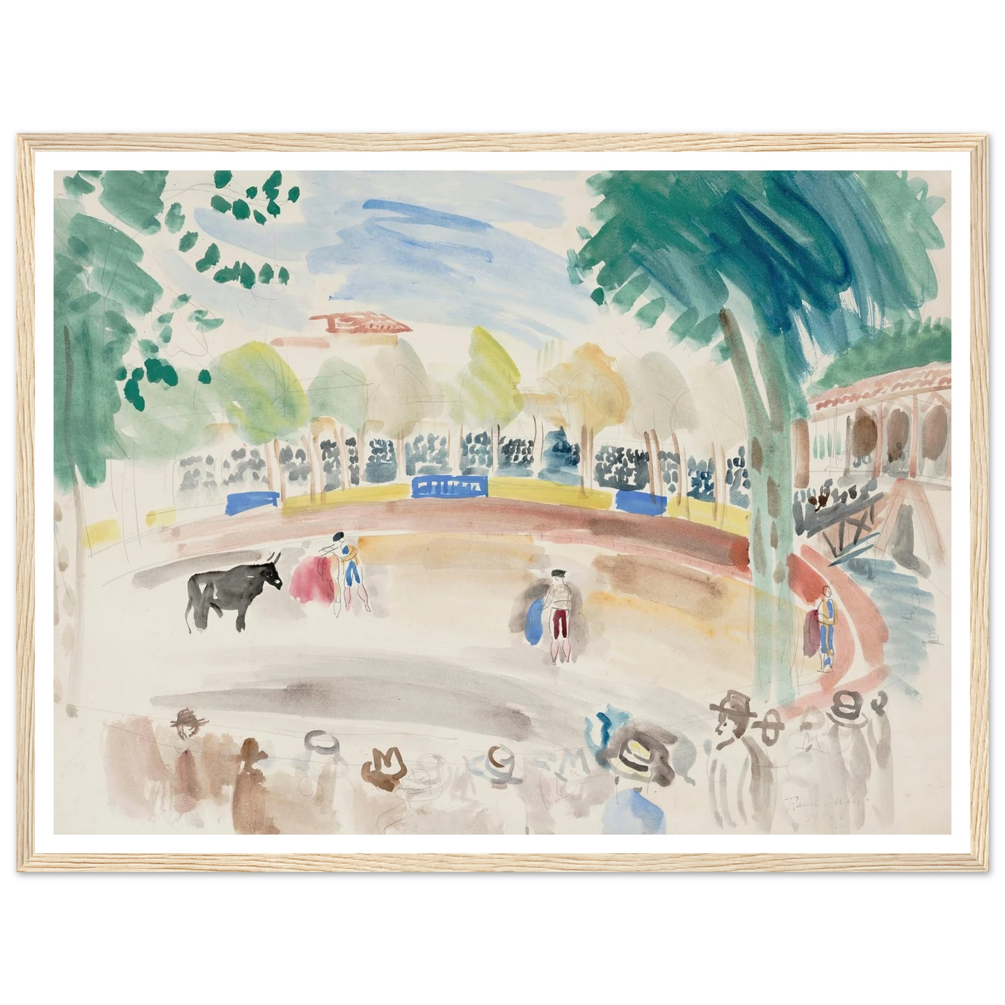 La corrida (1920) Art Print | Raoul Dufy-Quipham Collections