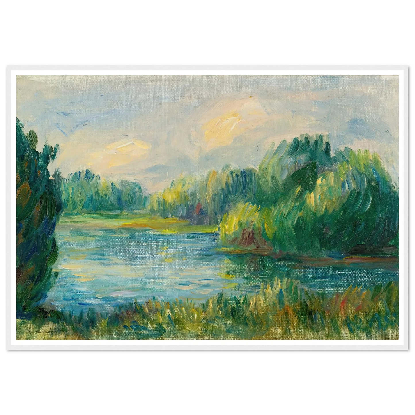 Bord De Rivière Art Print | Pierre Auguste Renoir-Quipham Collections
