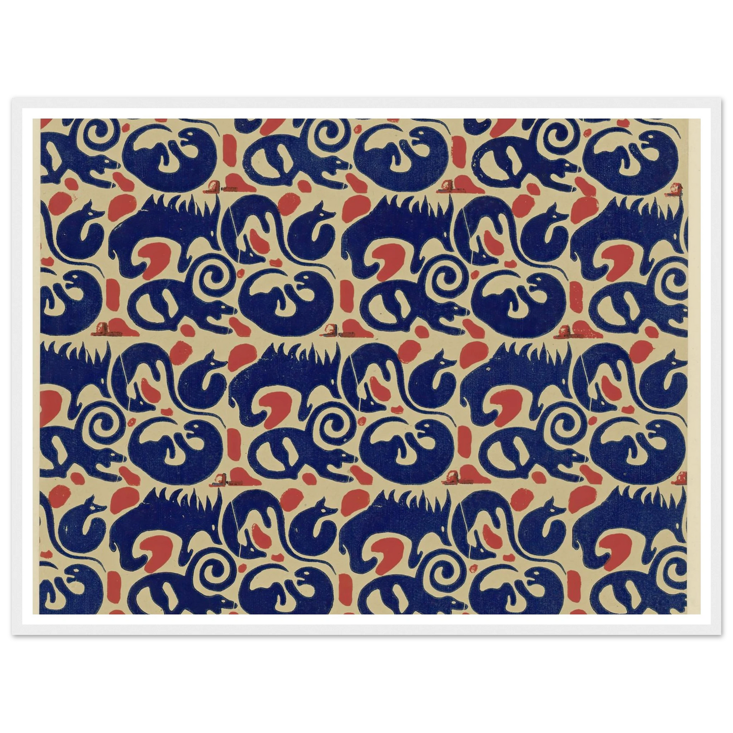 Buntpapier (Tiere) (1902 - 1906) Art Print | Maria von Uchatius-Quipham Collections