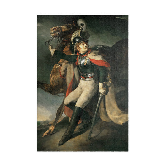 \Wounded Dragoon Leaving Cross Fire Puzzle | Théodore Géricault-Quipham Collections