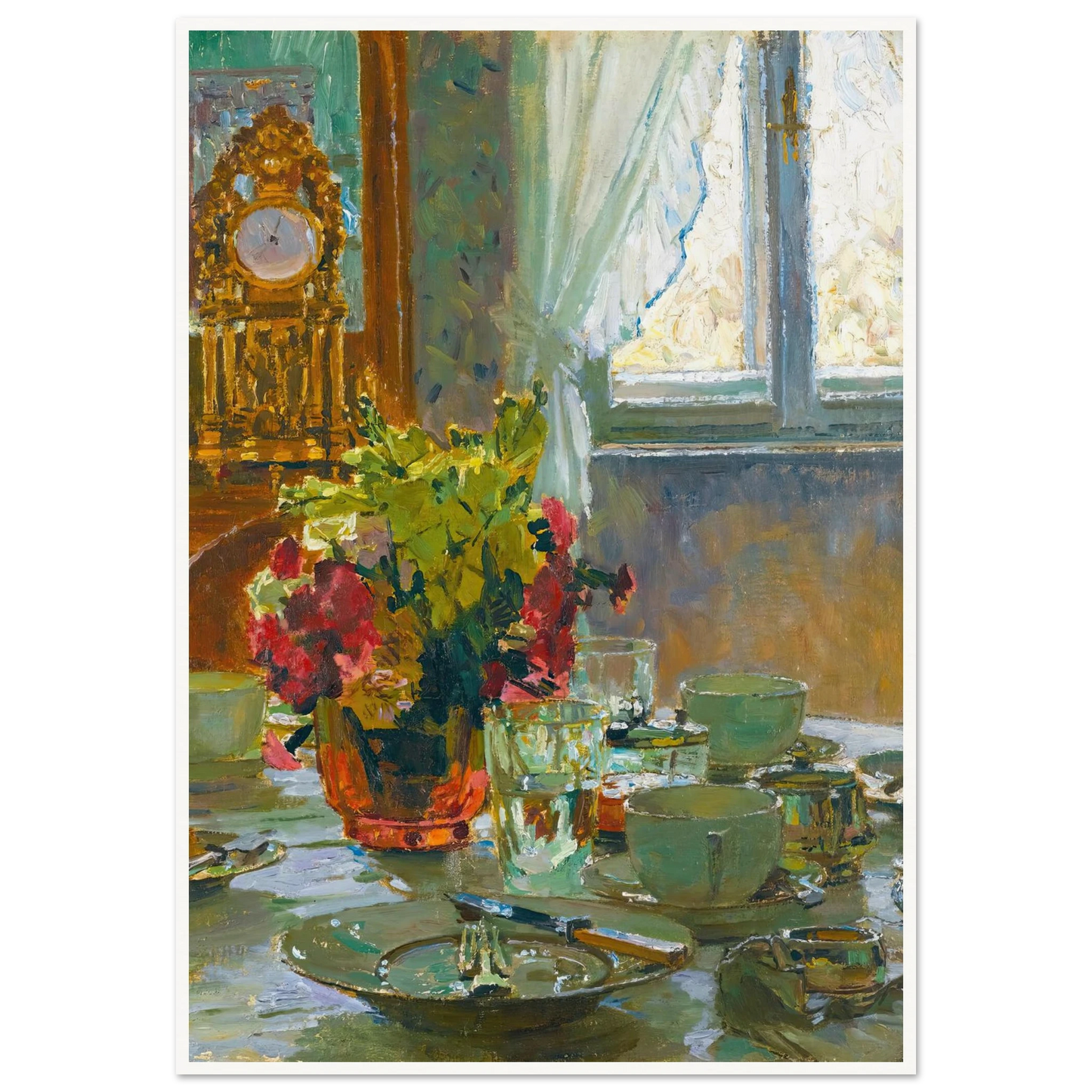 The breakfast table Art Print | Carl Moll-Quipham Collections