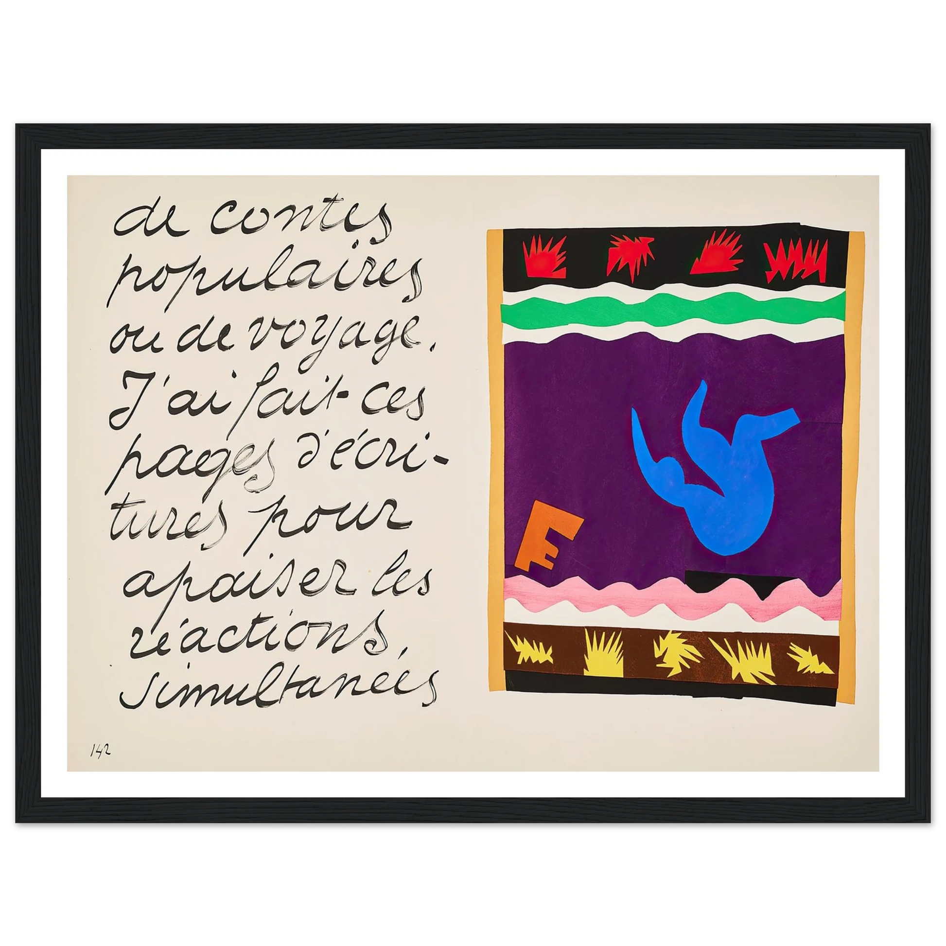 The toboggan (1947) Art Print | Henri Matisse-Quipham Collections