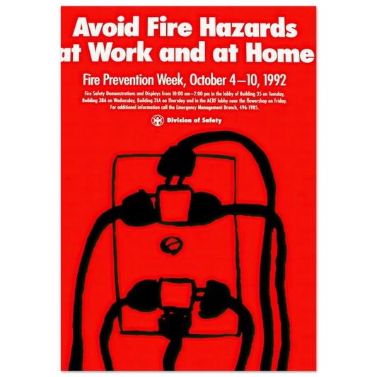 Avoid fire hazards at work and at home (1992) Art Print | National Institutes of Health-Quipham Collections