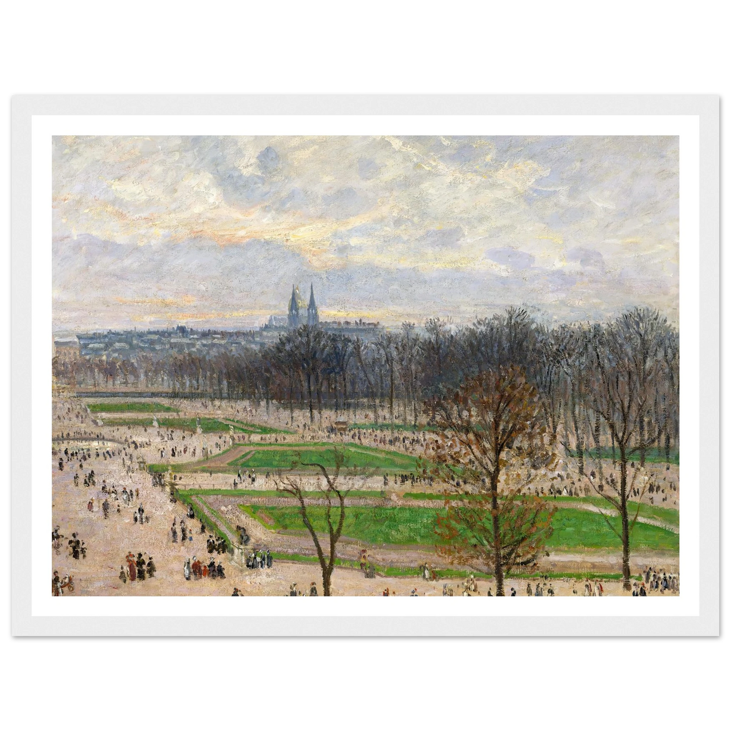 The Garden of the Tuileries on a Winter Afternoon (1899) Art Print | Camille Pissarro-Quipham Collections