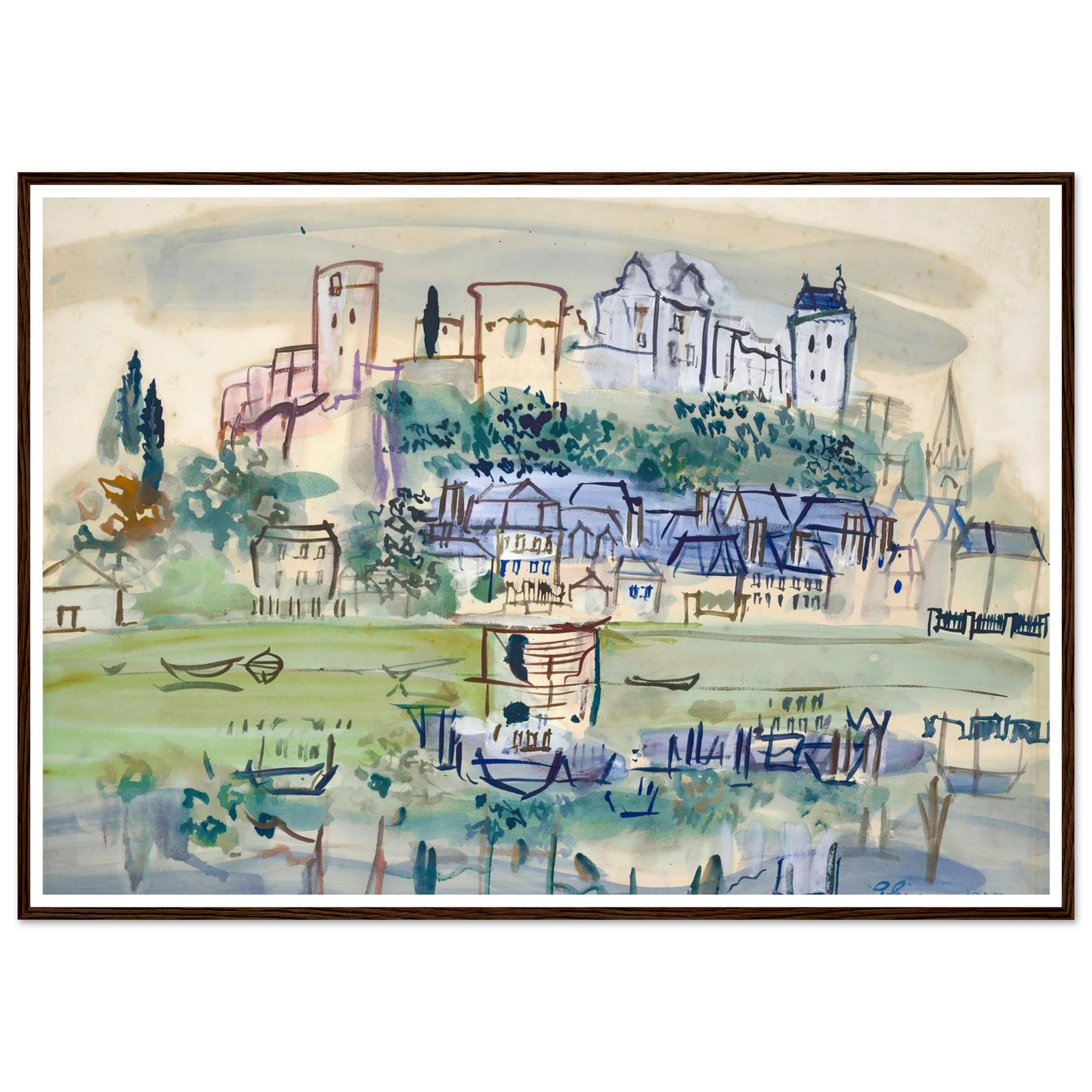 Chinon (1937) Art Print | Raoul Dufy-Quipham Collections