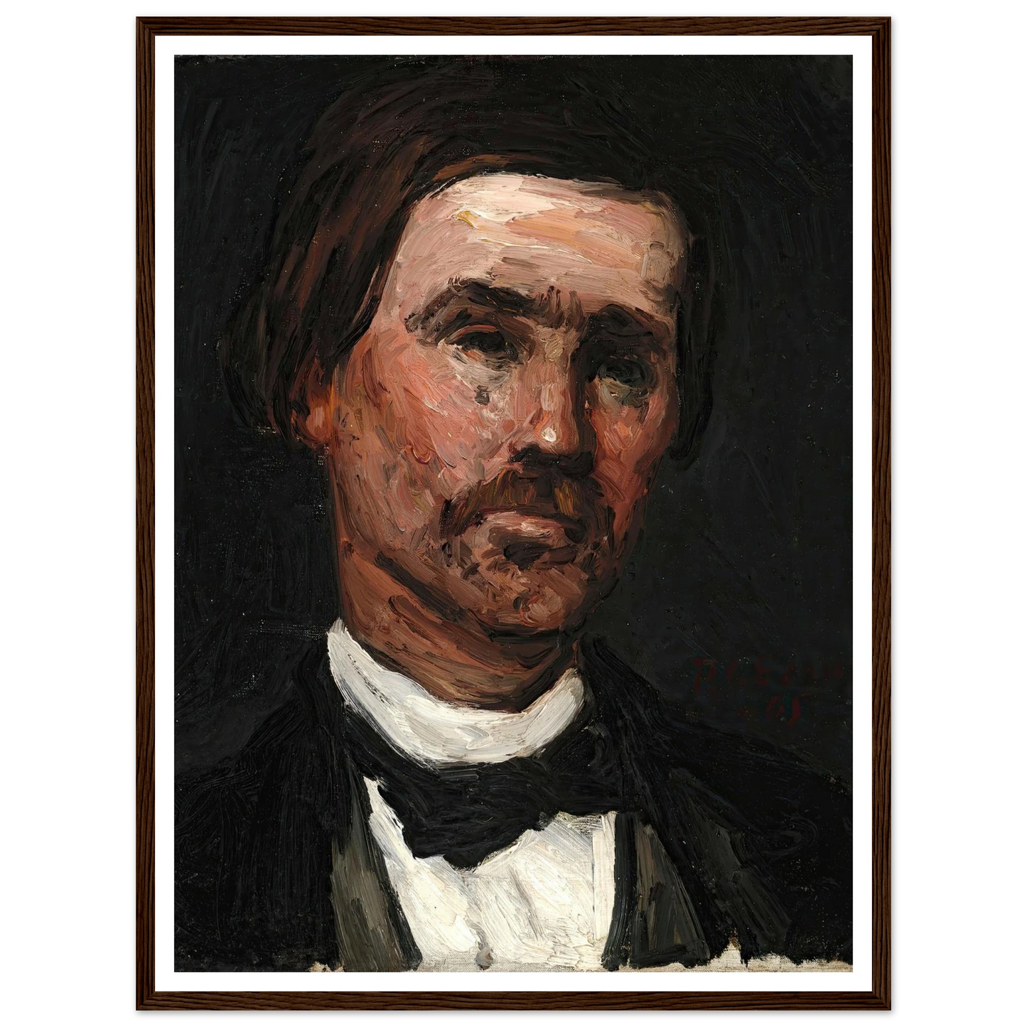 Head Of A Man (1865) Art Print | Paul Cezanne-Quipham Collections
