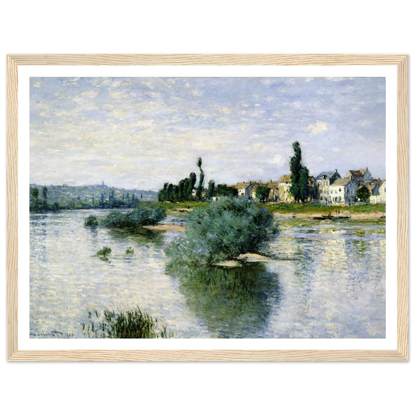 The Seine at Lavacourt (1880) Art Print | Claude Monet-Quipham Collections